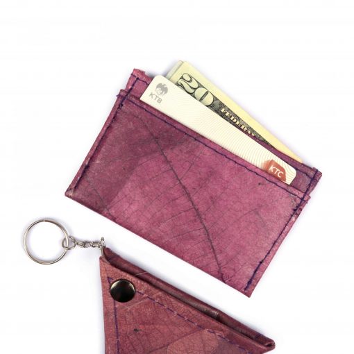Purple Vegan Minimalist Wallet